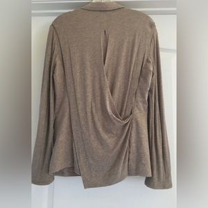 BCBG MaxAzria heather khaki XS super soft jacket